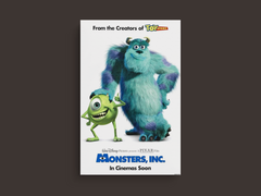 Monsters, Inc Canvas Print | Film | Monsters, Inc Design | Sulley & Mike Wazowski | Pixar Art