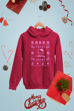 Hello Kitty Retro Christmas | Cute Kittens | Kids Festive Hoodie