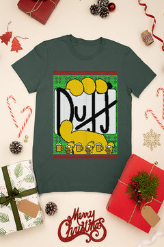 UGLY Festive Homer Simpson & Duff Beer Logo | Christmas Ugly Designs | Retro 90