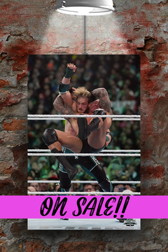 WWE Wrestlemania 40 Randy Orton RKO's Logan Paul Poster | Premium Gloss Print | Wrestling Fan Art | Wrestlemania 40 Collectible | Home Decor | Merchandise