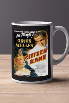 Citizen Kane 11oz Mug Poster Vintage Film Memorabilia Orson Welles Coffee Cup Collectible Art Hollywood Classic | Film Memorabilia | Citizen Kane Design