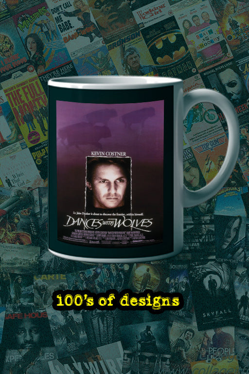 Dances with Wolves 11oz Mug featuring Kevin Costner | Film Memorabilia Ethnic Design