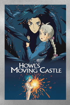 Howl's Moving Castle Digital Art Poster - Christian Bale Aspiring Star | Anime Film Fan Merchandise | Unique Studio Ghibli Design - 18x24 Gloss Print