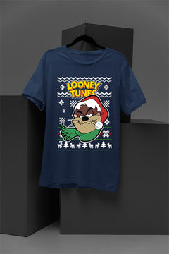 UGLY Taz Tasmanian Devil Christmas T-Shirt | Looney Tunes | Vintage |