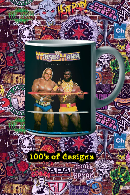 WrestleMania 1 11oz Mug | Pro Wrestling Memorabilia | Iconic Moments | Vintage Design | Collectible | Retro Gift | Hulk Hogan Mug