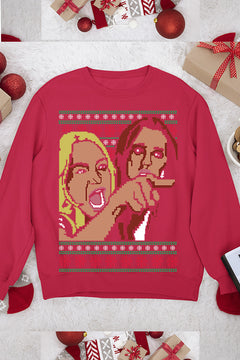 "Woman Yelling at Cat" Christmas Sweatshirt | Funny Memes | Holiday Festive |