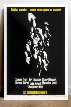 Judgement at Nuremberg Spencer Tracy | Classic Film Poster | Glossy Wall Art | Courtroom Drama Decor | Retro Movie Collectible | Vintage Cinema Gift | Film Buff Home Decor