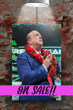 WWE Wrestlemania 40 Paul Heyman HOF Poster | Wrestlemania 40 Exclusive Design | WWE Wrestlemania 40 Memorabilia Print | Paul Heyman Wrestlemania 40 Collectible Art