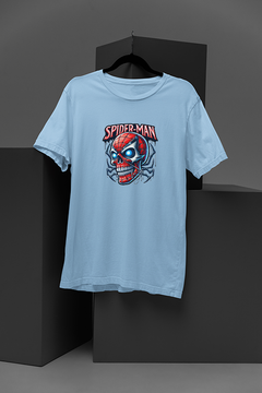 "Marvel-Inspired Spiderman Skull Mask T-Shirt | Comic Book Superhero Tee"