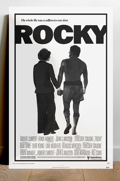 Rocky Balboa Sylvester Stallone Gloss Poster | Film Merchandise Art Print