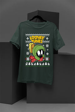 UGLY Retro Marvin the Martian Christmas Tee | Looney Tunes Cartoon Holiday Shirt | Trendy