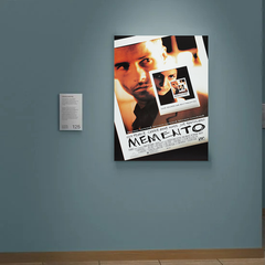 Memento Canvas Print Art | Film Design | Guy Pearce Portrait Art | Movie Memorabilia deco