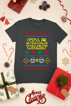 KIDS UGLY Galactic Christmas: Star Wars Logo & Storm Troopers | Retro Kids Style |