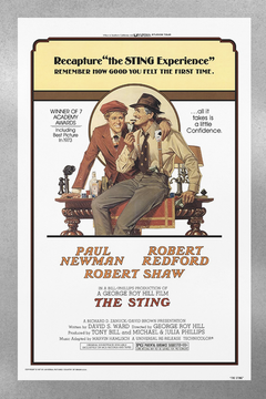 The Sting Paul Newman Robert Redford Gloss Poster | Vintage Movie Art | Retro Film Decor