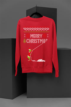 UGLY Grinch Merry Christmas | Whimsical Holiday Cheer | Festive 70s Nost