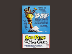 Monty Python and the Holy Grail Canvas Print - Film Design | Classic Comedy Movie Art | Custom Wall Decor for Fans