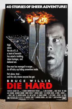 Die Hard Bruce Willis Premium Gloss Poster | Film Memorabilia Design | Action Movie Art Print