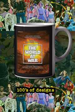 The World at War 11oz Mug featuring Laurence Olivier | TV Show Design for Collectors and Fans