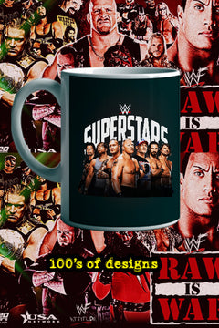 WWE SUPERSTARS 11oz Mug | WWE SUPERSTARS Design | Pro Wrestler's Name