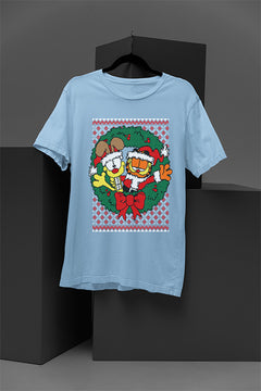 UGLY Retro Garfield and Odie Christmas Shirt | Vintage Cartoon Characters | Nostalgic