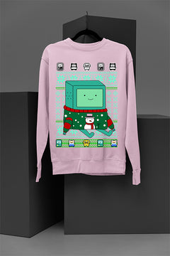 UGLY Beemo Christmas Sweatshirt | Retro Coolness | Iconic Cartoon Character | Nostal