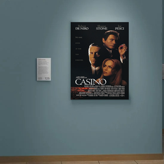 Casino Canvas Print Al Pacino Robert De Niro Film Poster | Home Decor Wall Art Print Hollywood Movie lovers Classic Casino Scene Portrait Casino Wall Decor