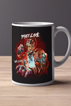Halloween They Live 11oz Mug | Horror Film Design | They Live Poster Sublimation Mug