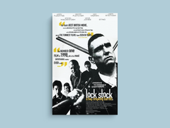 Lock, Stock and Two Smoking Barrels Canvas Print | Film Art Decor | Guy Ritchie Wall Hanging | Crime Movie Poster | Jason Statham Print