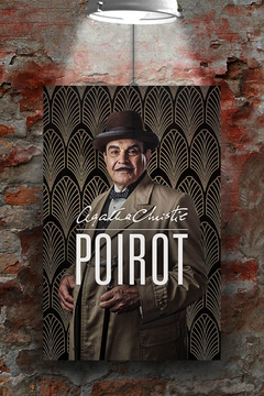 Poirot David Suchet Poster Print | Agatha Christie TV Show Wall Art | Premium Gloss Decor for Fans