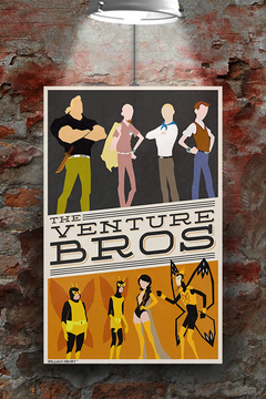 The Venture Bros Brock Samson Gloss Poster | Tv Show Art Print | Gift for Fans