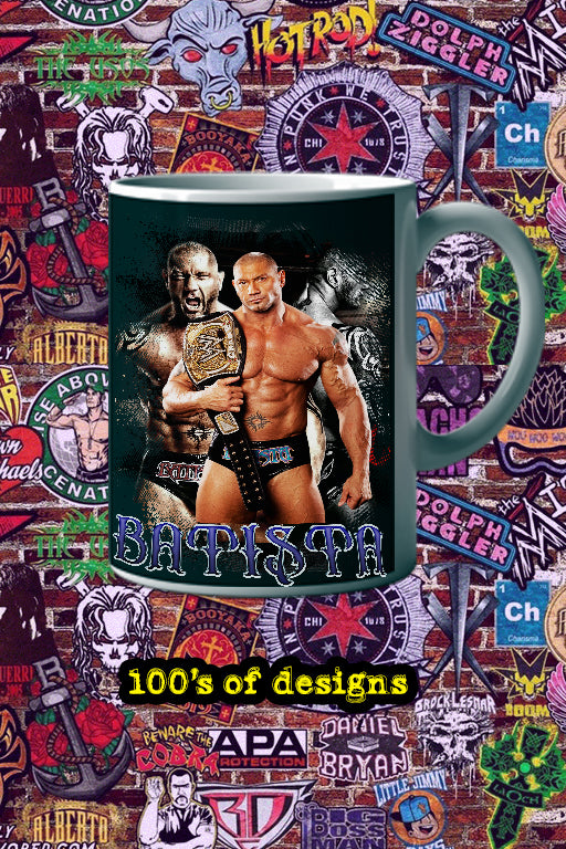 Batista 11oz Mug | Pro Wrestling | WWE Wrestler | Batista Design