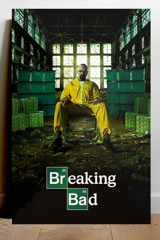 Breaking Bad Bryan Cranston | Premium Gloss Poster | TV Show Design | Walter White Fan Gift