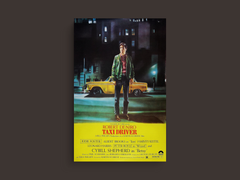 Taxi Driver Canvas Print | Film Design | Robert De Niro Memorabilia | Movie Fan Art