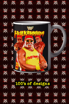 HULK HOGAN 11oz Mug featuring Pro Wrestling Legend - WWE Coffee Cup Gift | Hulkamania Merchandise Autographed Photo Design