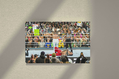 Wrestlemania 40 Canvas Print | Jey Uso Defeats Jimmy Design | WWE Wrestling Art | Sports Fan Decor | Wrestlemania Memorabilia