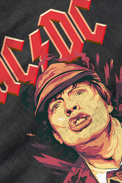 ACDC Angus | Rock Band Tee | Vintage 80s Rock | ACDC Inspired Shirt | Angus Young Fan Apparel