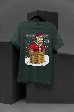 UGLY Santa Homer Simpson | Christmas Ugly Designs | Chimney Stuck Santa | Retro 90