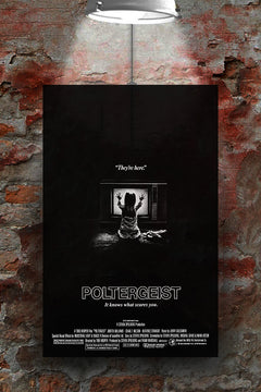 Poltergeist Craig T. Nelson Gloss Poster | Horror Movie Wall Art | 80s Cult Classic Print | Spooky Cinema Decor | Retro Film Artwork | Haunted House Aesthetic | High-Quality Horror Print