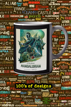 The Mandalorian 11oz Mug | Pedro Pascal TV Show Poster Design