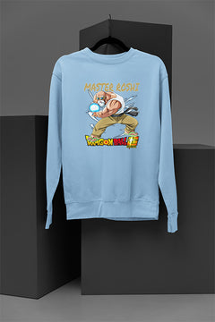 Master Roshi Power Sweatshirt | Dragon Ball Z Anime Sweatshirt | Roshi Sensei Graphic Sweatshirt