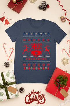 "KIDS UGLY Barcelona FCB Logo Christmas Tee | Kids Ugly Christmas Sweater |