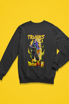 Trunks | Anime Sweatshirt | Dragon Ball Z Sweater | Saiyan Warrior Top | Hip Hop Streetwear