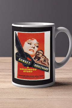 Sunset Blvd 11oz Mug | Film Memorabilia | Sunset Blvd Design | Gloria Swanson