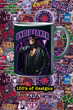 UNDERTAKER 11oz Mug Pro Wrestling Fan | Vintage WWE Undertaker Design | Collectible Wrestling Memorabilia Mug