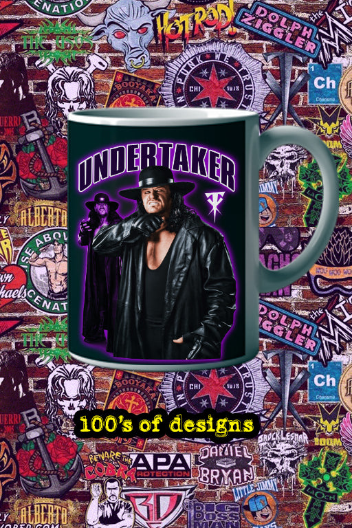 UNDERTAKER 11oz Mug Pro Wrestling Fan | Vintage WWE Undertaker Design | Collectible Wrestling Memorabilia Mug