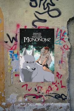 Princess Mononoke Gloss Poster | Studio Ghibli | Film Fan Gift | Anime Wall Art | Japanese Animation Print