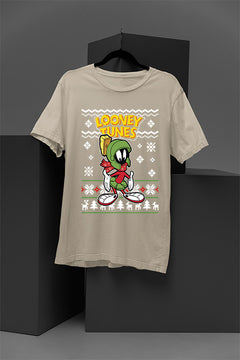 UGLY Marvin The Martian Christmas T-Shirt | Looney Tunes | Retro Sci-Fi | Space Age