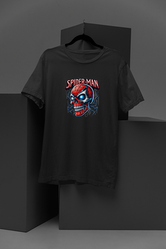 "Marvel-Inspired Spiderman Skull Mask T-Shirt | Comic Book Superhero Tee"