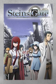 Steins;Gate Premium Gloss Poster Okabe Rintarou | Anime TV Show Wall Art Decoration Design | Cool Sci-Fi Retro Japanese Merchandise Home Decor