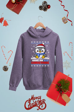 Penguin Parade Kids Christmas Ugly Hoodie